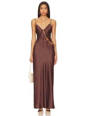 chinese dress ladies Original Sin Dress Midi Dress Chocolate main image 0